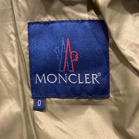 Moncler Olive Green Quilted Down Jacket Sz-0 - Picture 8 of 15
